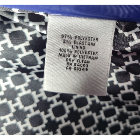 Kasper Cobalt Blue Collarless Blazer Jacket 10 Tailored Stretch Statement Classy - Picture 7 of 11